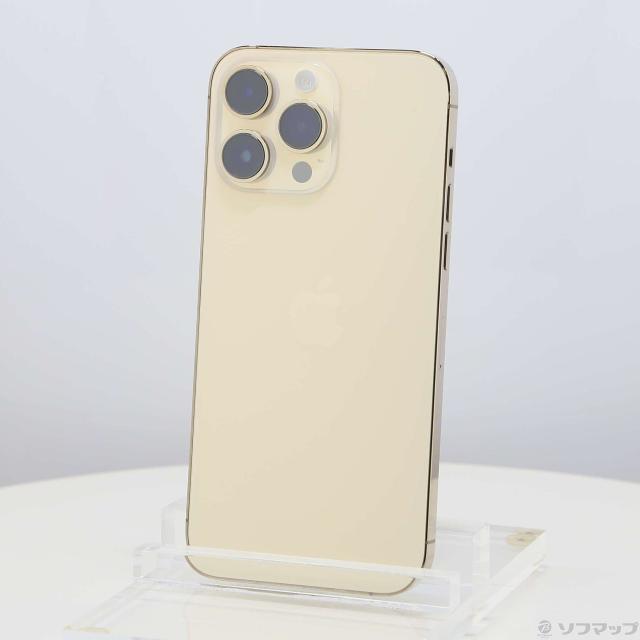 (中古)Apple iPhone14 Pro Max 256GB ゴールド MQ9D3J/A SIMフリー(276-ud)