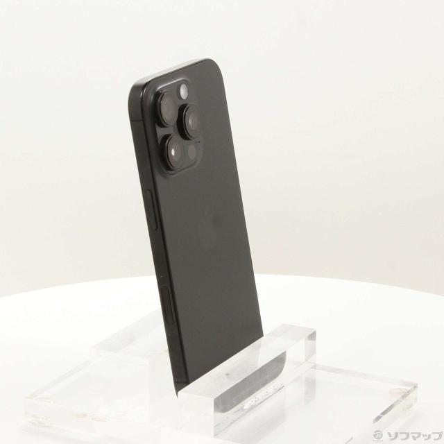 (中古)Apple iPhone16 Pro 128GB ブラックチタニウム MYMV3J/A SIMフリー(258-ud)