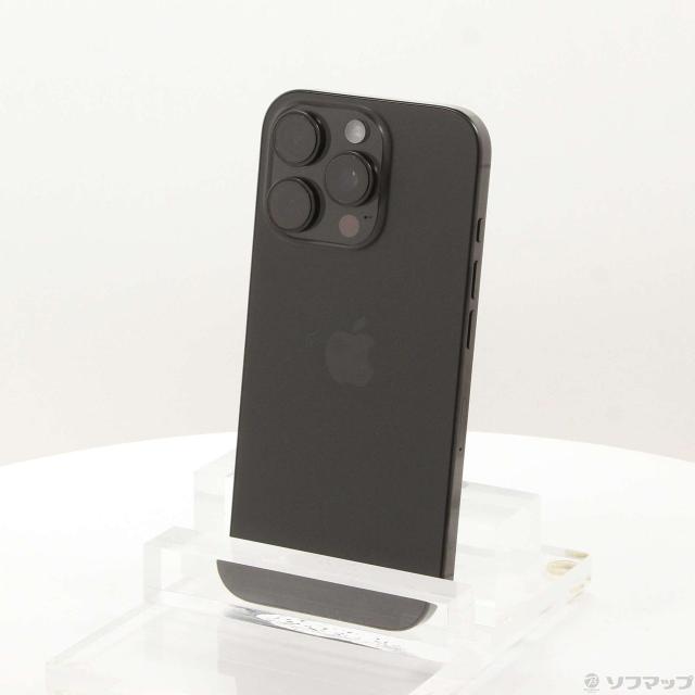 (中古)Apple iPhone16 Pro 128GB ブラックチタニウム MYMV3J/A SIMフリー(258-ud)