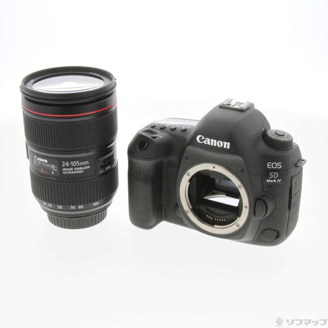 (中古)Canon (展示品) EOS 5D MarkIV EF24-105L IS II USM レンズキット (3040万画素)(198-ud)