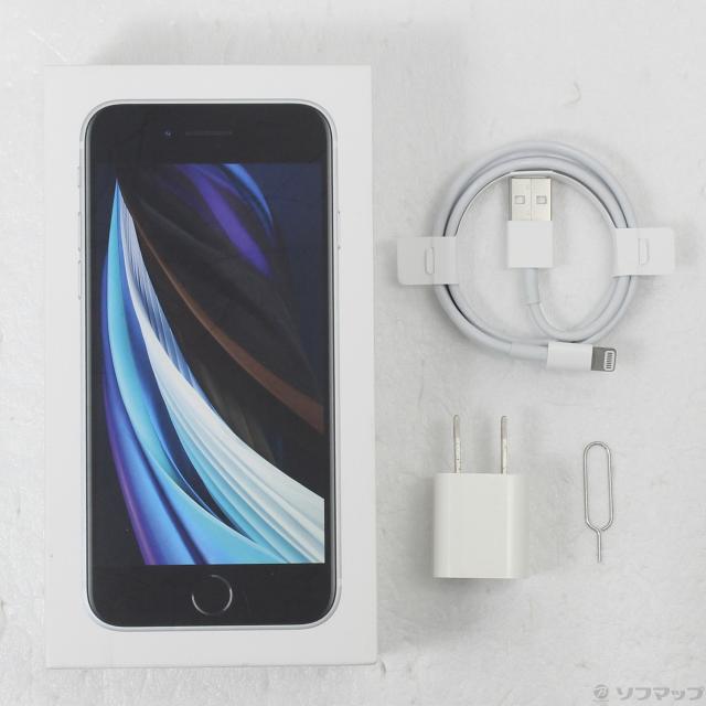 中古)Apple iPhone SE 第2世代 128GB ホワイト MXD12J/A SIMフリー(269