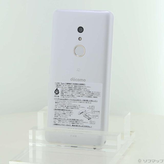 (中古)FUJITSU arrows Be4 Plus 64GB ホワイト F-41B docomoロック解除SIMフリー(348-ud)