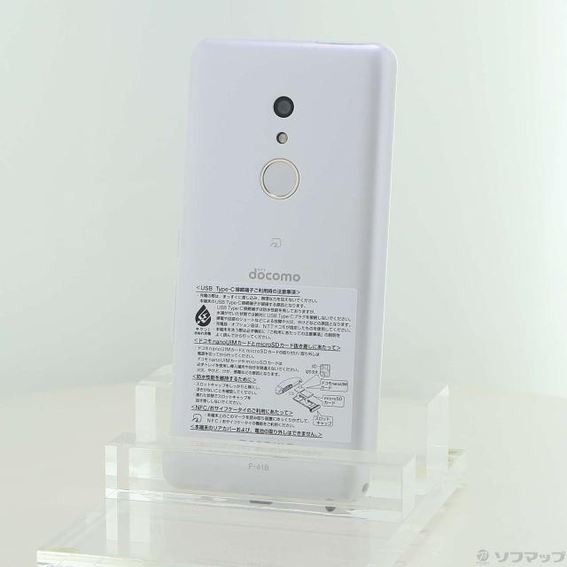(中古)FUJITSU arrows Be4 Plus 64GB ホワイト F-41B docomoロック解除SIMフリー(349-ud)