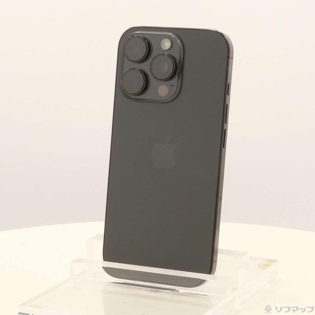 中古)Apple iPhone16 Pro 256GB ブラックチタニウム MYN03J/A SIM 