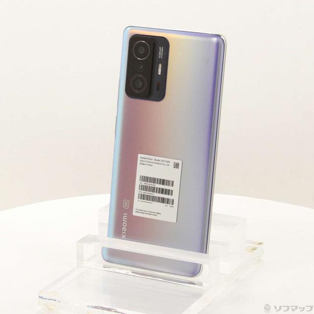 (中古)XIAOMI Xiaomi 11T Pro 128GB セレスティアルブルー 2107113SR SIM無償性(348-ud)
