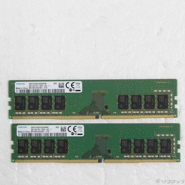(中古)288P PC4-21300 DDR4-2666 16GB 8GB×2枚組(344-ud)