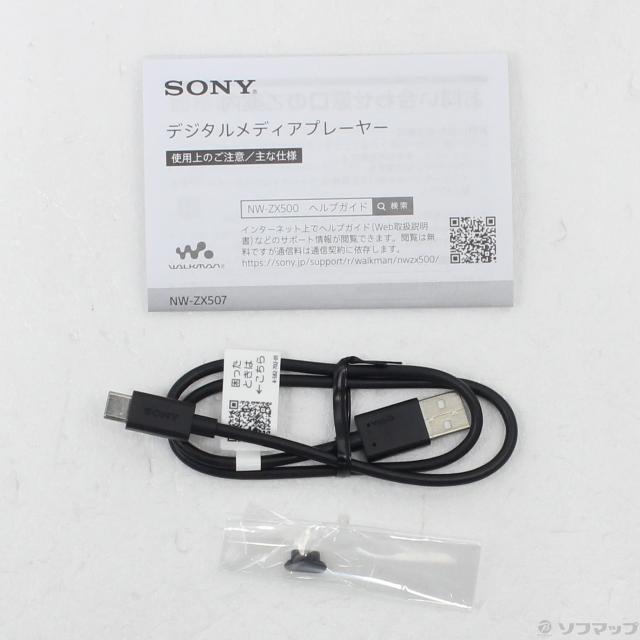 (中古)SONY WALKMAN ZX500シリーズ メモリ64GB ブラック NW-ZX507 B(269-ud)_4