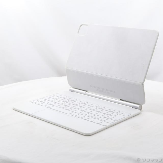 (中古)Apple 11インチ iPad Pro 第3/2/1世代用 Magic Keyboard 日本語 ホワイト MJQJ3J/A(262-ud)