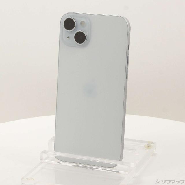 (中古)Apple iPhone15 Plus 128GB ブルー MU0D3J/A SIMフリー(377-ud)