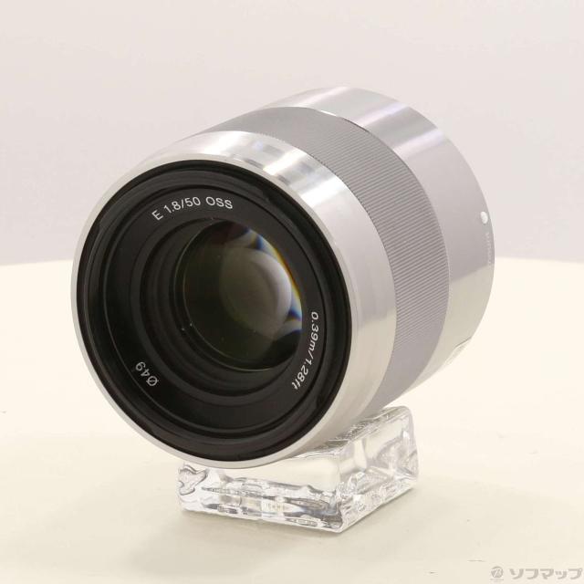(中古)SONY E 50mm F1.8 OSS SEL50F18 Eレンズ/シルバー(276-ud)
