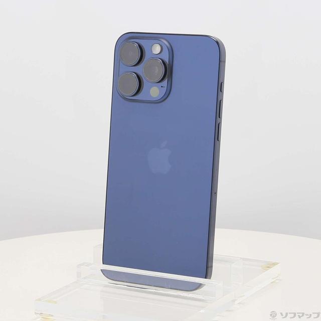 (中古)Apple iPhone15 Pro Max 512GB ブルーチタニウム MU6X3J/A SIMフリー(371-ud)