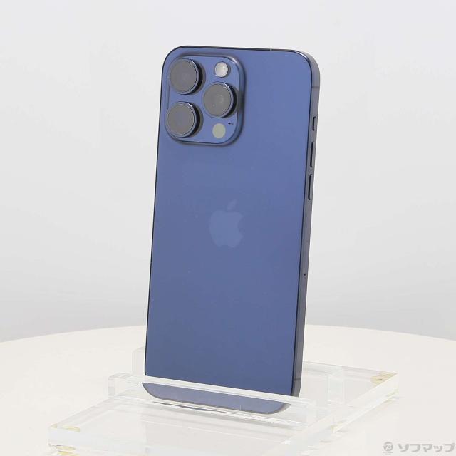 (中古)Apple iPhone15 Pro Max 512GB ブルーチタニウム MU6X3J/A SIMフリー(305-ud)