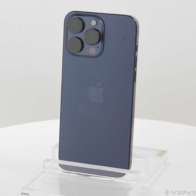 (中古)Apple iPhone15 Pro Max 512GB ブルーチタニウム MU6X3J/A SIMフリー(262-ud)
