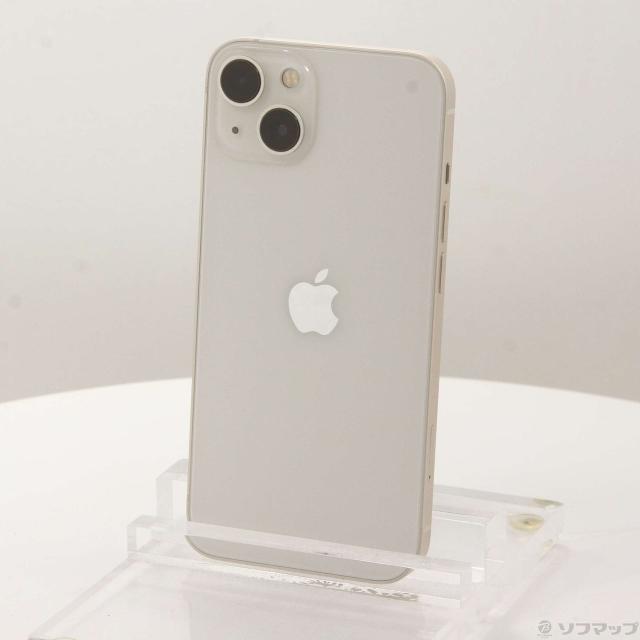 (中古)Apple iPhone13 128GB スターライト MLND3J/A SIMフリー(276-ud)