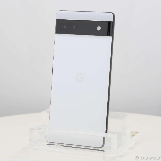 (中古)GOOGLE Google Pixel 6a 128GB チョーク GB17L au SIMフリー(348-ud)