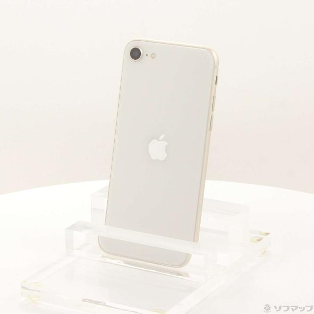 (中古)Apple iPhone SE 第3世代 64GB スターライト MMYD3J/A SIMフリー(262-ud)