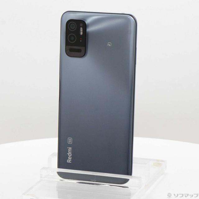 (中古)Xiaomi Redmi Note 10T 64GB アジュールブラック A101XM Softbank SIMフリー(352-ud)