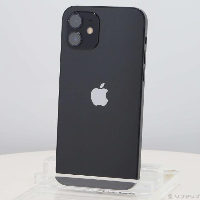 中古)Apple iPhone12 64GB ブラック MGHN3J/A SIMフリー(377-ud 