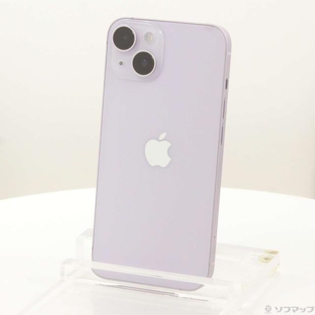 (中古)Apple iPhone14 128GB パープル MPUY3J/A SIMフリー(377-ud)