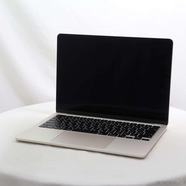 (中古)Apple MacBook Air 13.6-inch Mid-2022 MLY13J/A Apple M2 8コアCPU_8コアGPU 8GB SSD256GB スターライト (14.7 Sonoma)(262-ud)