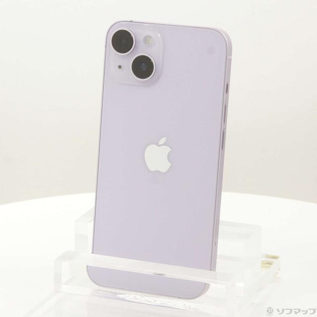 (中古)Apple iPhone14 128GB パープル MPUY3J/A SIMフリー(349-ud)