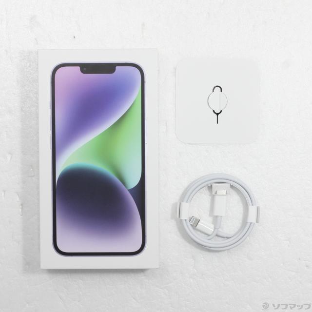 (中古)Apple iPhone14 128GB パープル MPUY3J/A SIMフリー(349-ud)_4