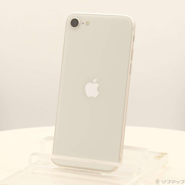 (中古)Apple iPhone SE 第3世代 64GB スターライト MMYD3J/A SIMフリー(251-ud)