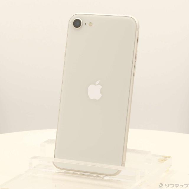 (中古)Apple iPhone SE 第3世代 64GB スターライト MMYD3J/A SIMフリー(251-ud)
