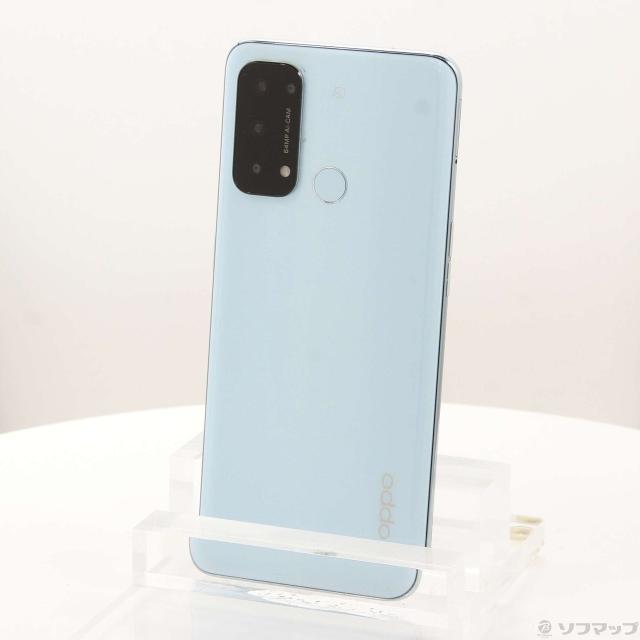 (中古)OPPO Reno5 A 128GB アイスブルー A103OP Y!mobile SIMフリー(377-ud)
