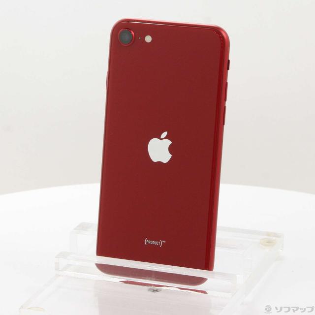 中古)Apple iPhone SE 第3世代 64GB プロダクトレッド MMYE3J/A SIM 