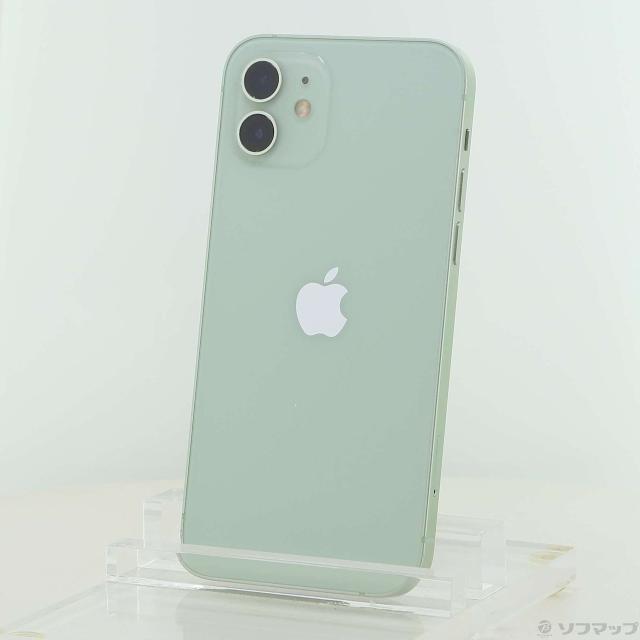 (中古)Apple iPhone12 64GB グリーン MGHT3J/A SIMフリー(377-ud)