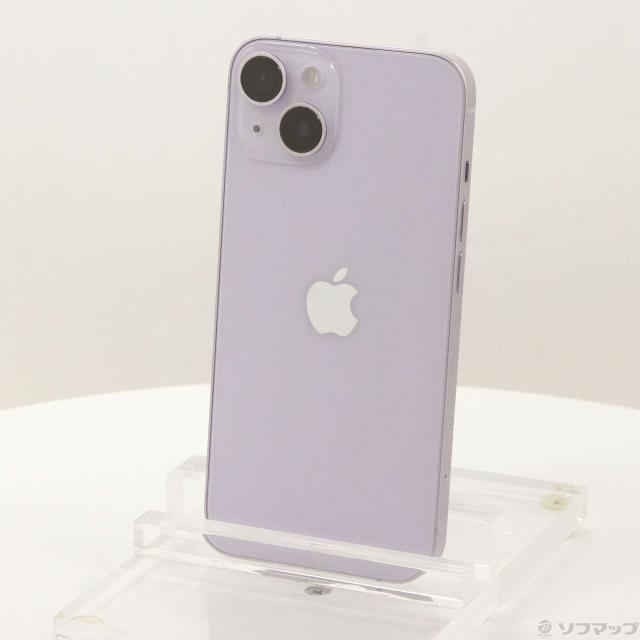(中古)Apple iPhone14 128GB パープル MPUY3J/A SIMフリー(258-ud)