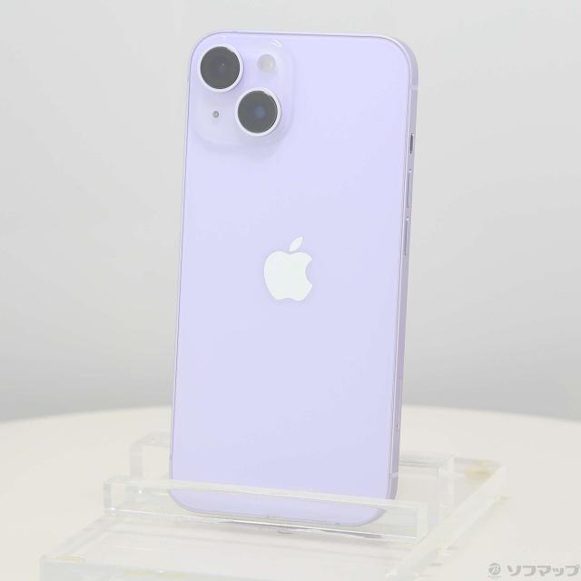 (中古)Apple iPhone14 128GB パープル MPUY3J/A SIMフリー(348-ud)