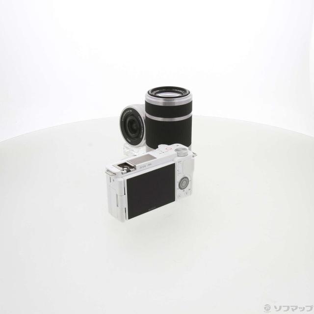 中古)SONY VLOGCAM ZV-E10Y ダブルズームレンズキット ホワイト(198-ud 