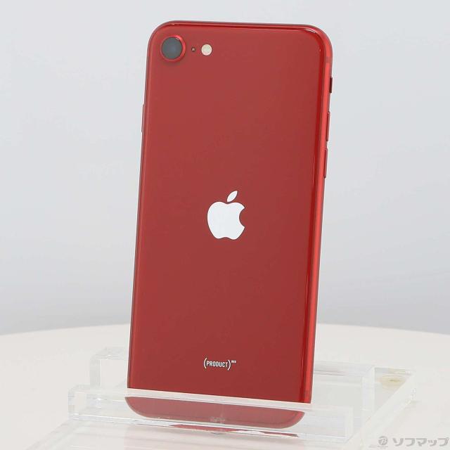 (中古)Apple iPhone SE 第3世代 128GB プロダクトレッド MMYH3J/A SIMフリー(297-ud)