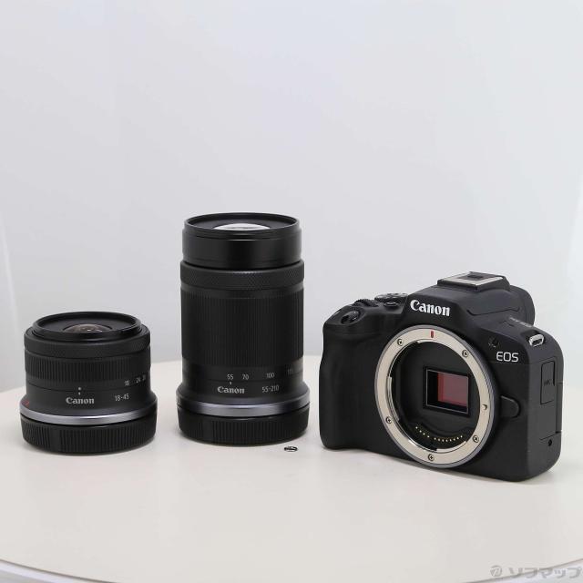 中古)Canon EOS R50 ダブルズームキット ブラック(198-ud)【公式通販】