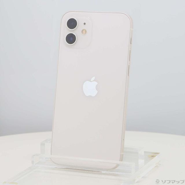 (中古)Apple iPhone12 64GB ホワイト MGHP3J/A SIMフリー(198-ud)