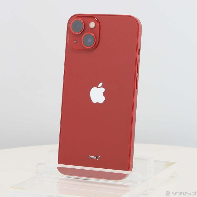 (中古)Apple iPhone13 128GB プロダクトレッド MLNF3J/A SIMフリー(258-ud)