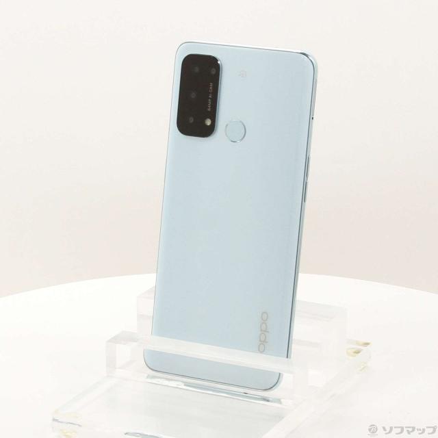 (中古)OPPO Reno5 A 128GB アイスブルー A103OP Y!mobile SIMフリー(295-ud)