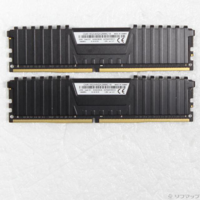 (中古)CORSAIR CMK16GX4M2A2666C16 16GB 8GB×2枚組(262-ud)