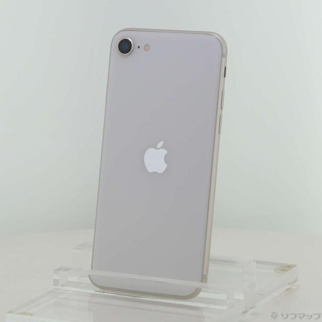 中古)Apple iPhone SE 第3世代 128GB スターライト MMYG3J/A SIMフリー