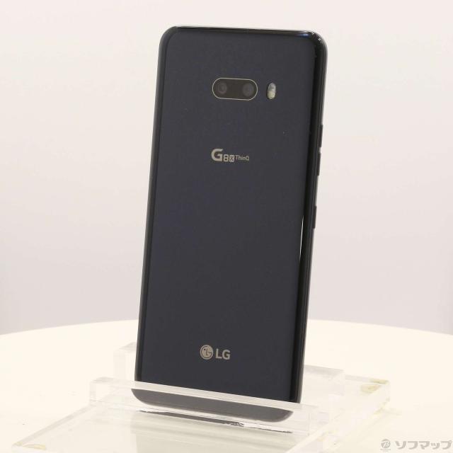 (中古)LG LG G8X ThinQ 64GB オーロラブラック 901LG SoftBank(198-ud)