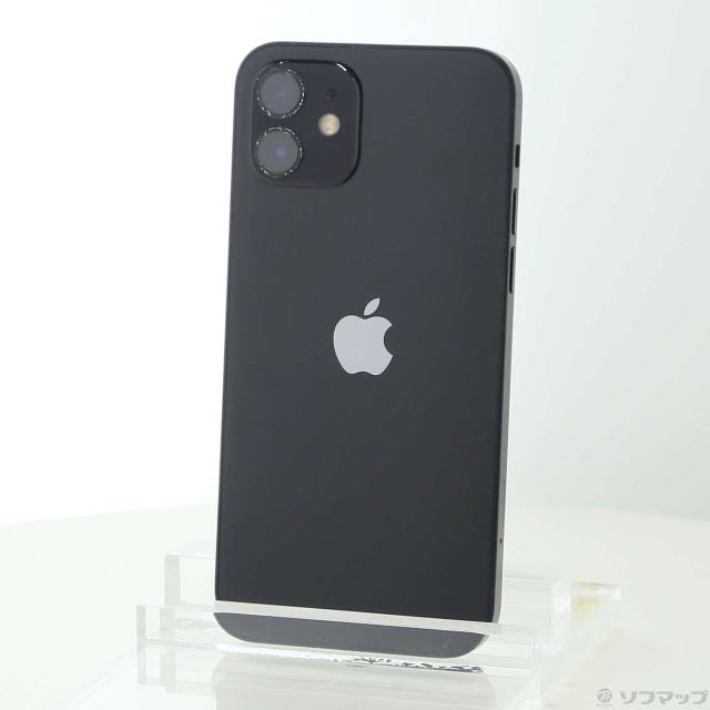 (中古)Apple iPhone12 128GB ブラック MGHU3J/A SIMフリー(348-ud)