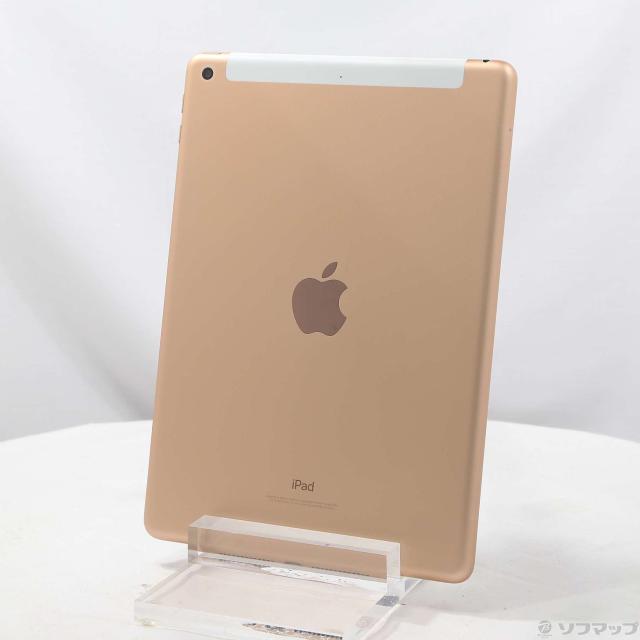 (中古)Apple iPad 第6世代 128GB ゴールド MRM22J/A docomoロック解除SIMフリー(198-ud)