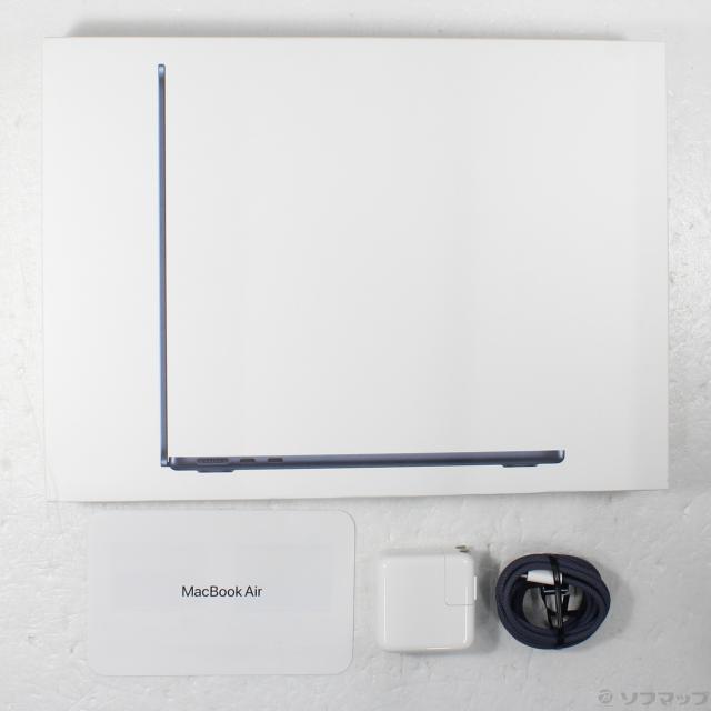 (中古)Apple MacBook Air 13.6-inch Mid-2022 MLY33J/A Apple M2 8コアCPU_8コアGPU 8GB SSD256GB ミッドナイト (macOS v26.3.2)(297-ud)