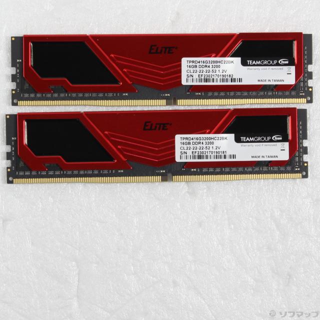 (中古)288P DDR4 PC4-25600 DDR4-3200 32GB 16GB×2枚組(262-ud)