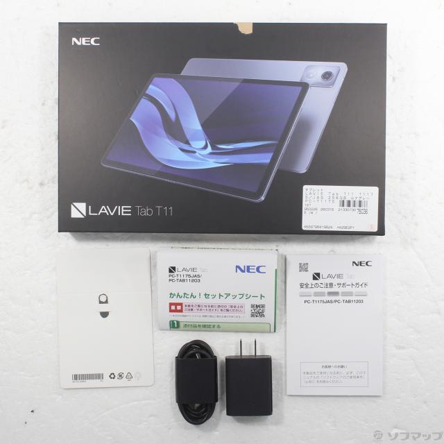 (中古)NEC LAVIE Tab T11 T1175/JAS 256GB ルナグレー PC-T1175JAS Wi-Fi(348-ud)_4