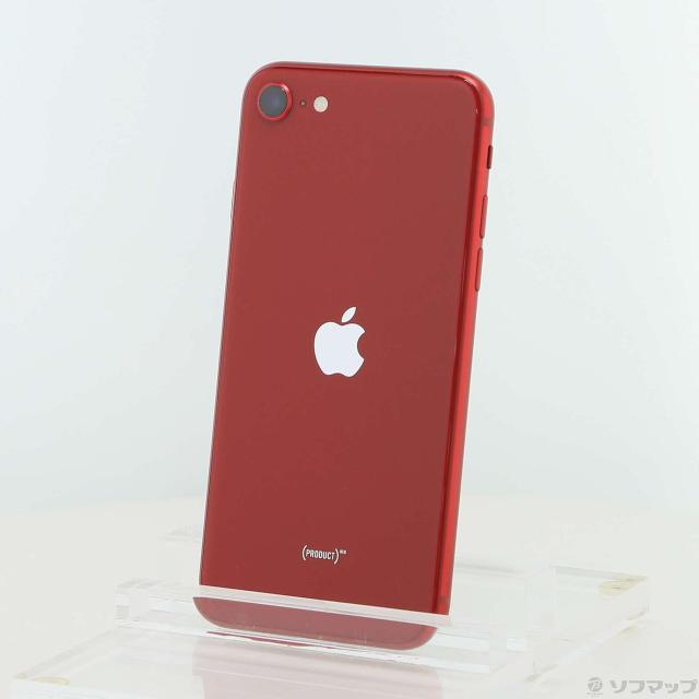 (中古)Apple iPhone SE 第3世代 64GB プロダクトレッド MMYE3J/A SIMフリー(269-ud)