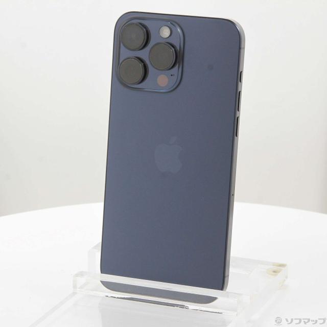 (中古)Apple iPhone15 Pro Max 256GB ブルーチタニウム MU6T3J/A SIMフリー(276-ud)