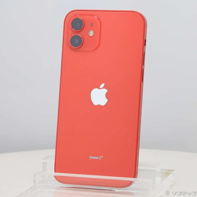 (中古)Apple iPhone12 128GB プロダクトレッド MGHW3J/A SIMフリー(247-ud)